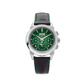 Relógio Perpetual Calendar Chronograph Platinum Green Diall - Acompanha Caixa e Certificado