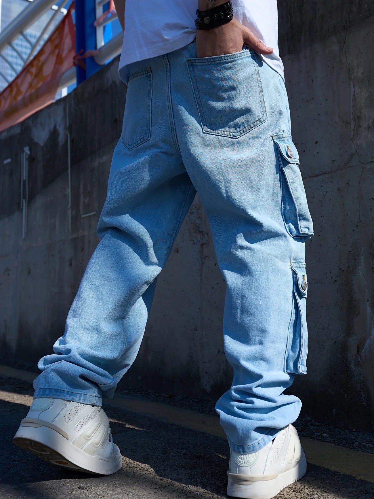 Calça Cargo Jeans Frederico