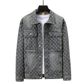 Jaqueta Jeans Jacquard