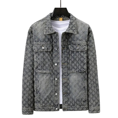 Jaqueta Jeans Jacquard