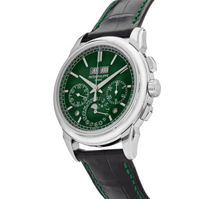 Relógio Perpetual Calendar Chronograph Platinum Green Diall - Acompanha Caixa e Certificado