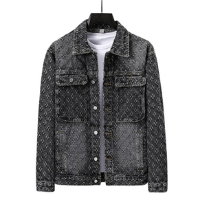 Jaqueta Jeans Jacquard