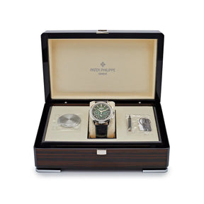 Relógio Perpetual Calendar Chronograph Platinum Green Diall - Acompanha Caixa e Certificado
