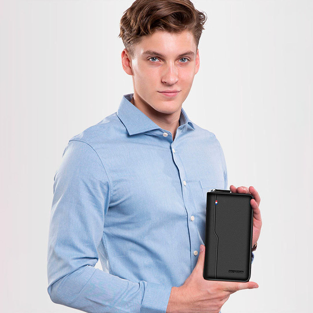 Carteira Masculina Fiorinni Denim - Safepocket