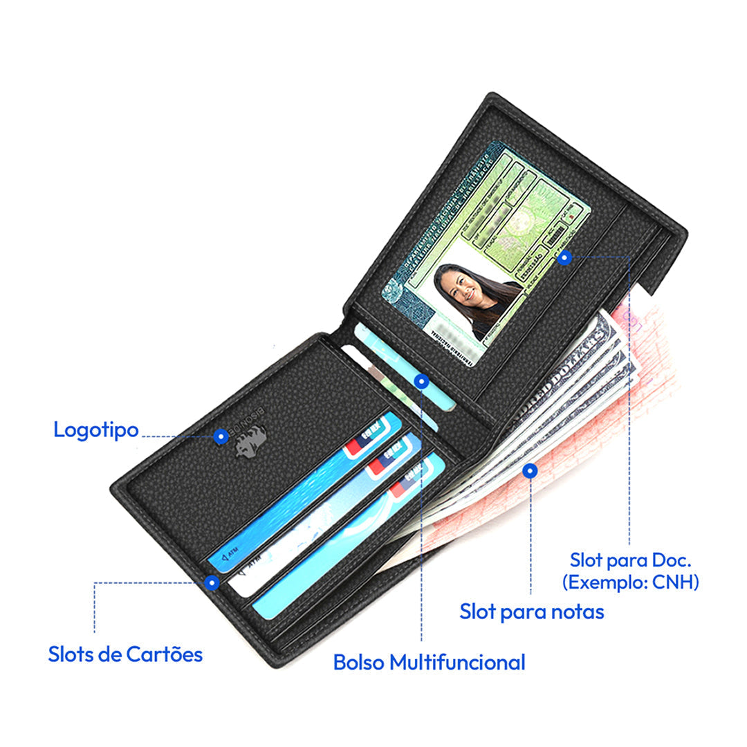 Carteira Masculina Fiorinni Denim - Verstappen