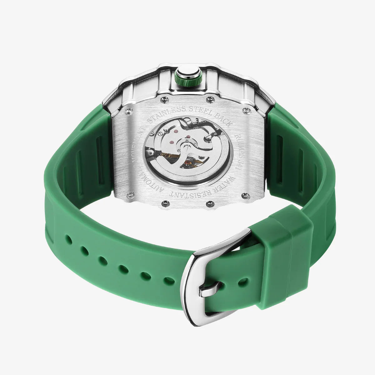 Relógio Skeleton Verde