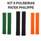 Kit 3 Pulseiras para Relógio Geneve Aquanaut Patek
