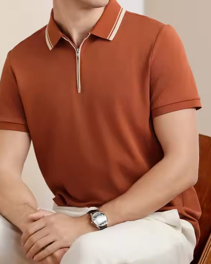 Ridgeway – Camiseta Polo com Zíper