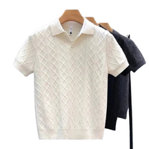 Camisa Polo Blanco Diamond Knit