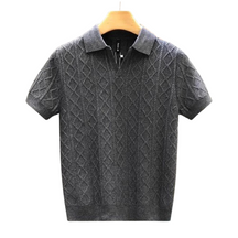 Camisa Polo Blanco Diamond Knit