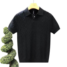 Camisa Polo Blanco Diamond Knit