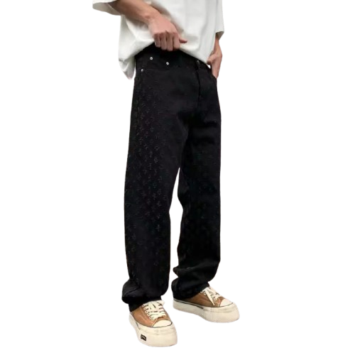 Calça Jeans Jacquard Denim