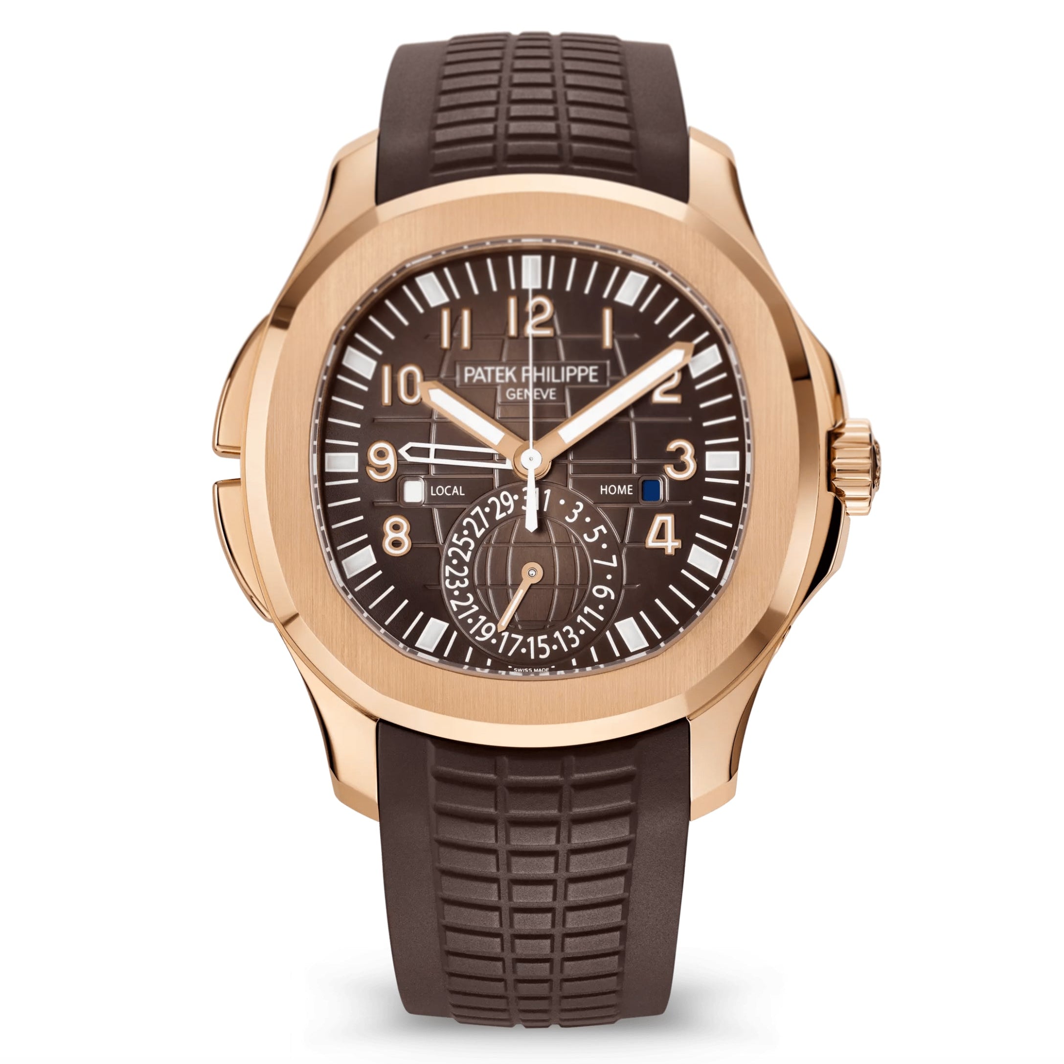 Relógio Aquanaut Travel Time Rose Gold - Super Clone