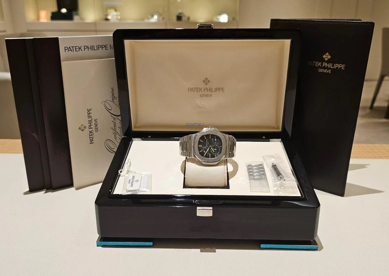 Relógio Philippe Nautilus - Acompanha Caixa de Madeira + Certificado