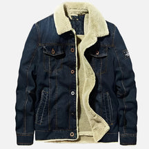 Jaqueta Jeans Masculina Acolchoada