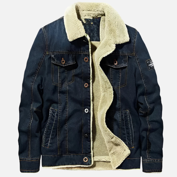 Jaqueta Jeans Masculina Acolchoada