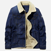 Jaqueta Jeans Masculina Acolchoada