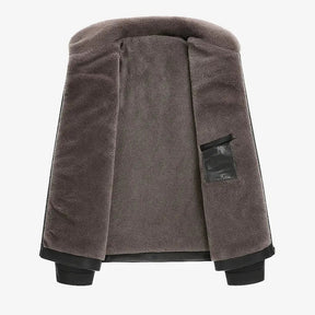 Jaqueta Masculina em Couro com Forro de Cashmere