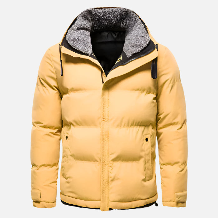 Jaqueta Masculina Puffer Forrada em Lã