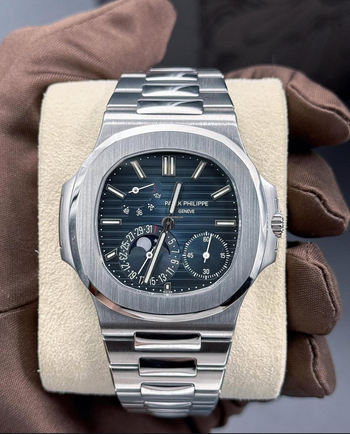 Relógio Philippe Nautilus - Acompanha Caixa de Madeira + Certificado