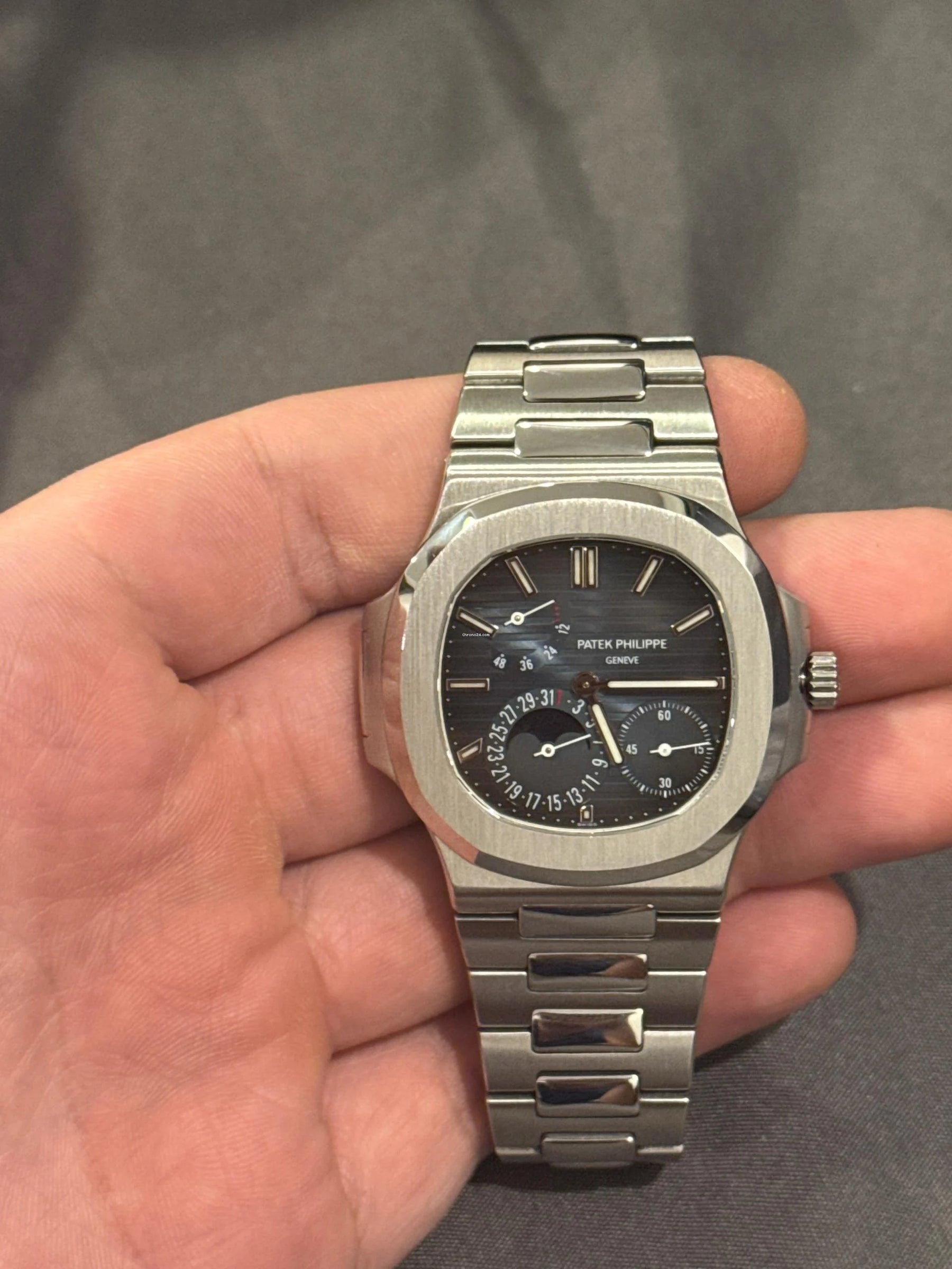 Relógio Philippe Nautilus - Acompanha Caixa de Madeira + Certificado