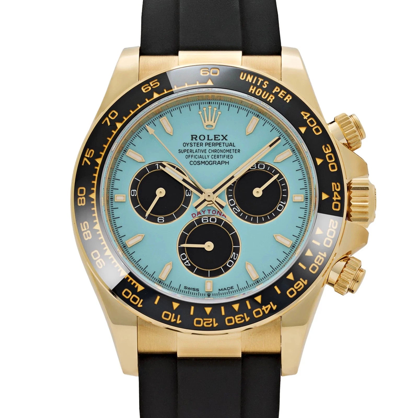 Rolex Daytona Dourado com Mostrador Turquesa